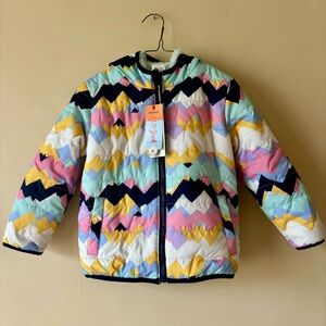 New with Tags Winter jacket Colorful Chevron Kids Jacket size 4T soft inside